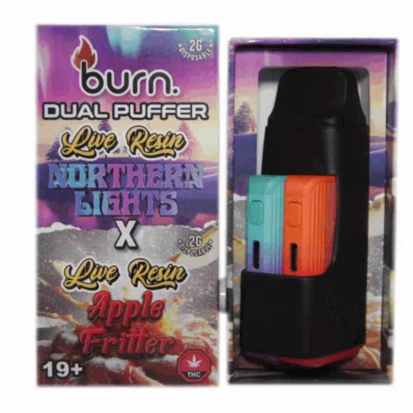 Burn Dual Live Resin Vape (4g) - Northern Lights x Apple Fritter